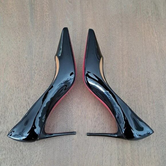 Christian Louboutin Kate Pumps - Black Patent Leather - Size: Eur 38.5 (US 8.5) - Picture 8 of 16